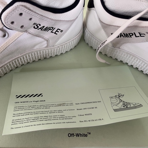 OFF-White Off-Court High White Sneakers - Picture 12 of 14